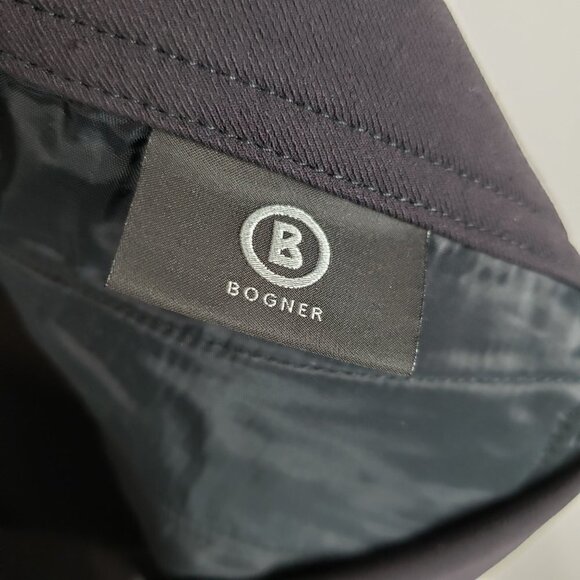 Bogner Slim Leg Pants Black Classic Stretch Center Seam Womens Size 16 - Picture 8 of 8